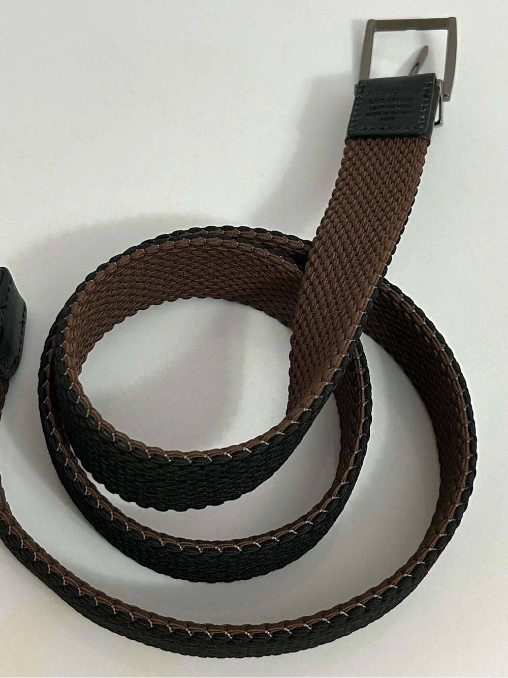 Tommy Bahama Woven Stretch Belt Reversible Black/ Brown Golf Men’s L/XL - 38/42
